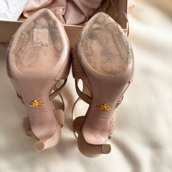 Prada Suede Swirls Platform Sandals, size 39 - Picture 6 of 9